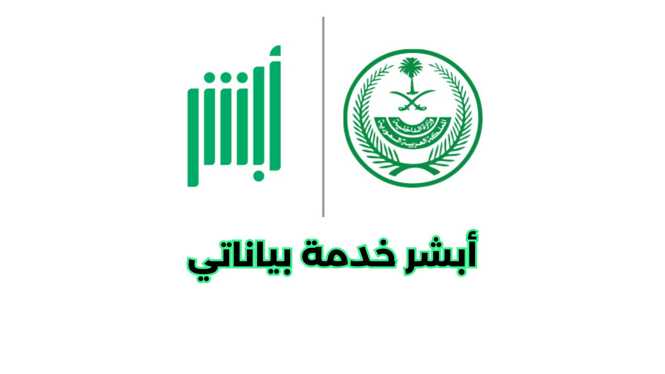 أبشر خدمة بياناتي