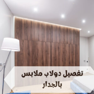 تفصيل دولاب ملابس بالجدار تفصيل دولاب ملابس بالجدار